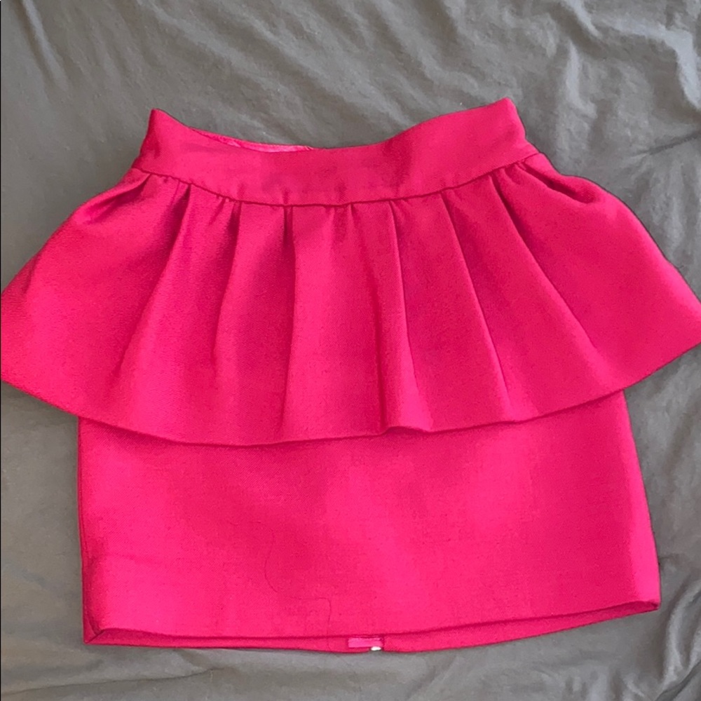 Milly peplum mini skirt